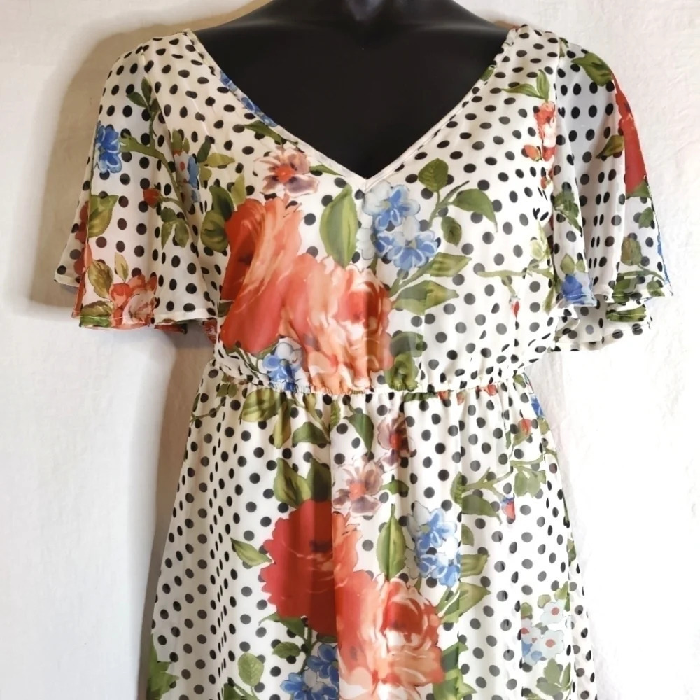 Pretty Floral Boho Dress EUC - Picture 4 of 13